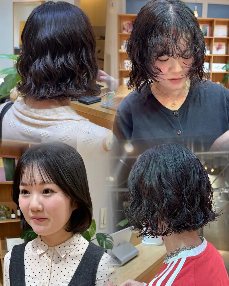 ショート パーマ カット パーマ 大橋 芽衣のヘアスタイル