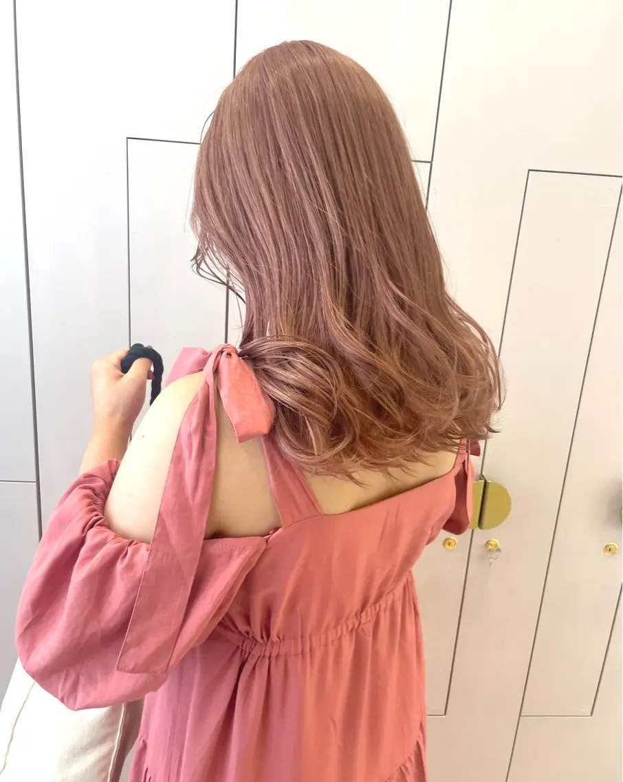 セミロング カラー 暖色/オリーブカラー /中村未来🍒🫒のヘアスタイル