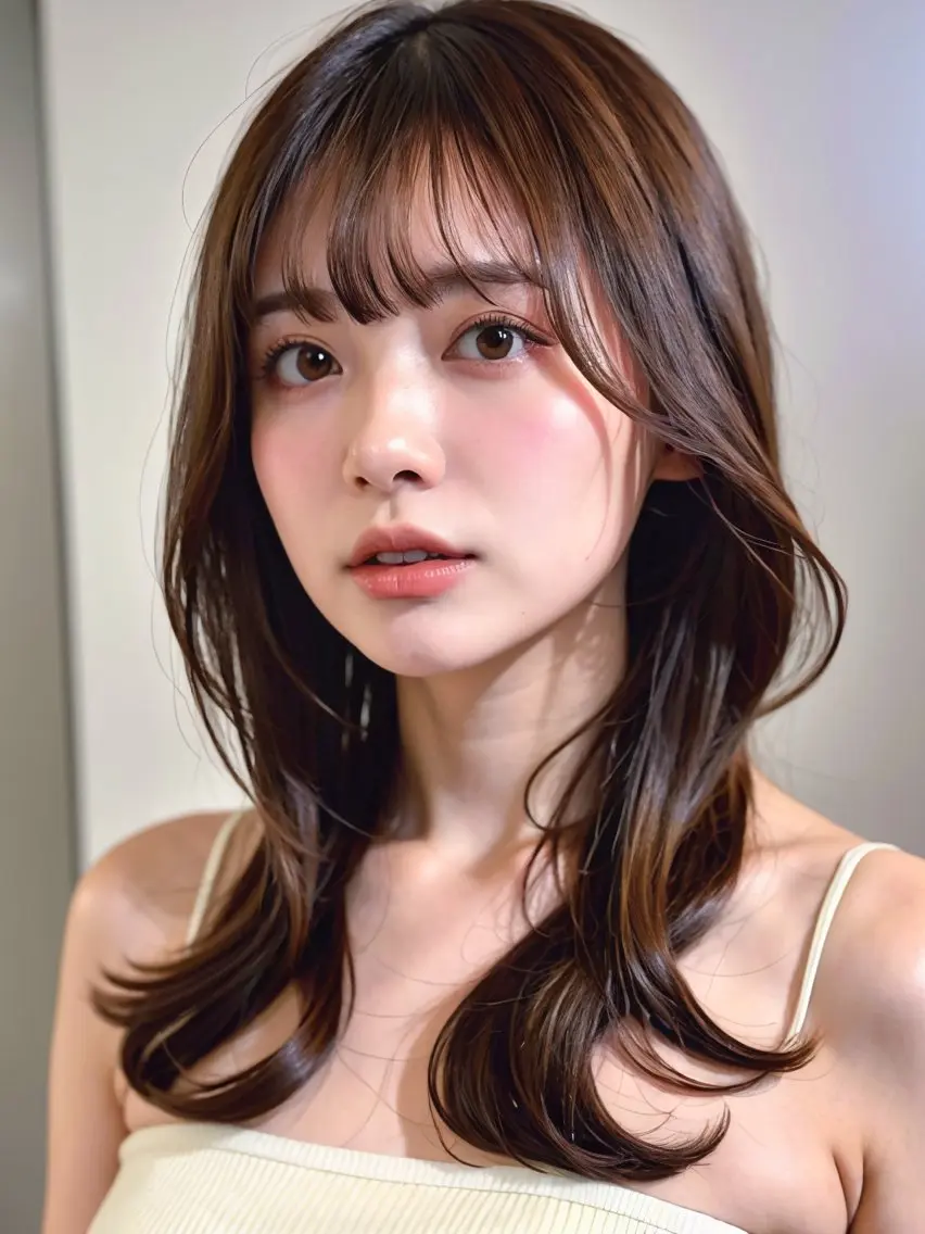 セミロング カット ヘアカラー トリートメント ❣️髪質改善/ 美髪矯正/沼座悠人のヘアスタイル