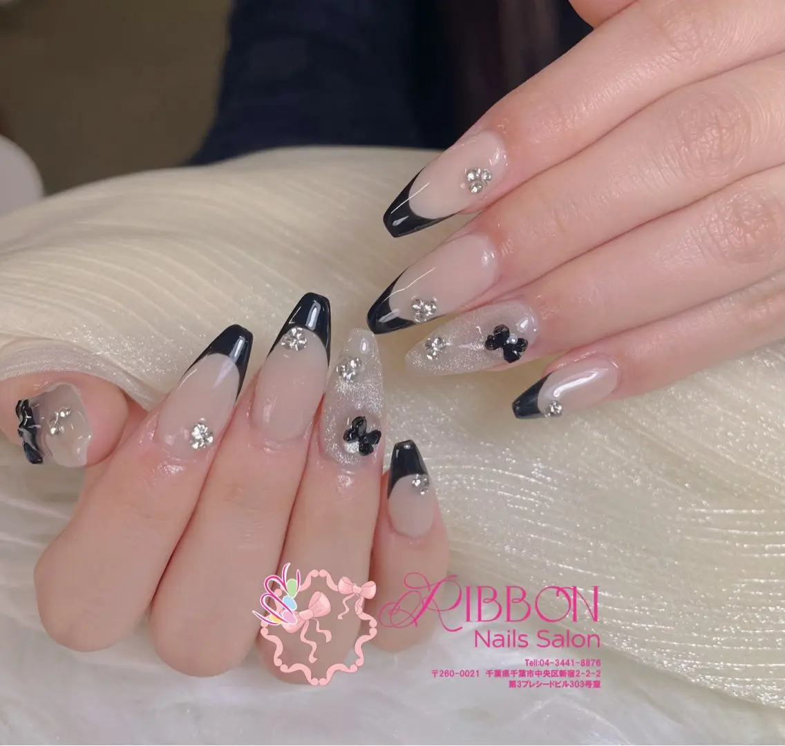 ネイル チークネイル フットネイル フレンチネイル グラデーション 韓国ネイル ハンドネイル Ribbonnail salonのネイルデザイン