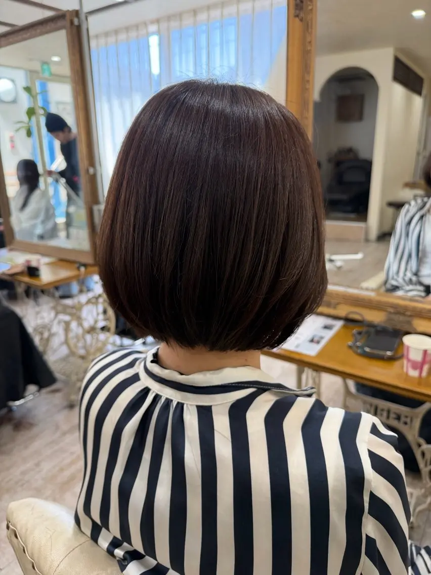 ショート カラー ボブ 髪質改善 カット ヘアカラー トリートメント 新越谷noble店長 松本拓也▶◀*.のヘアスタイル