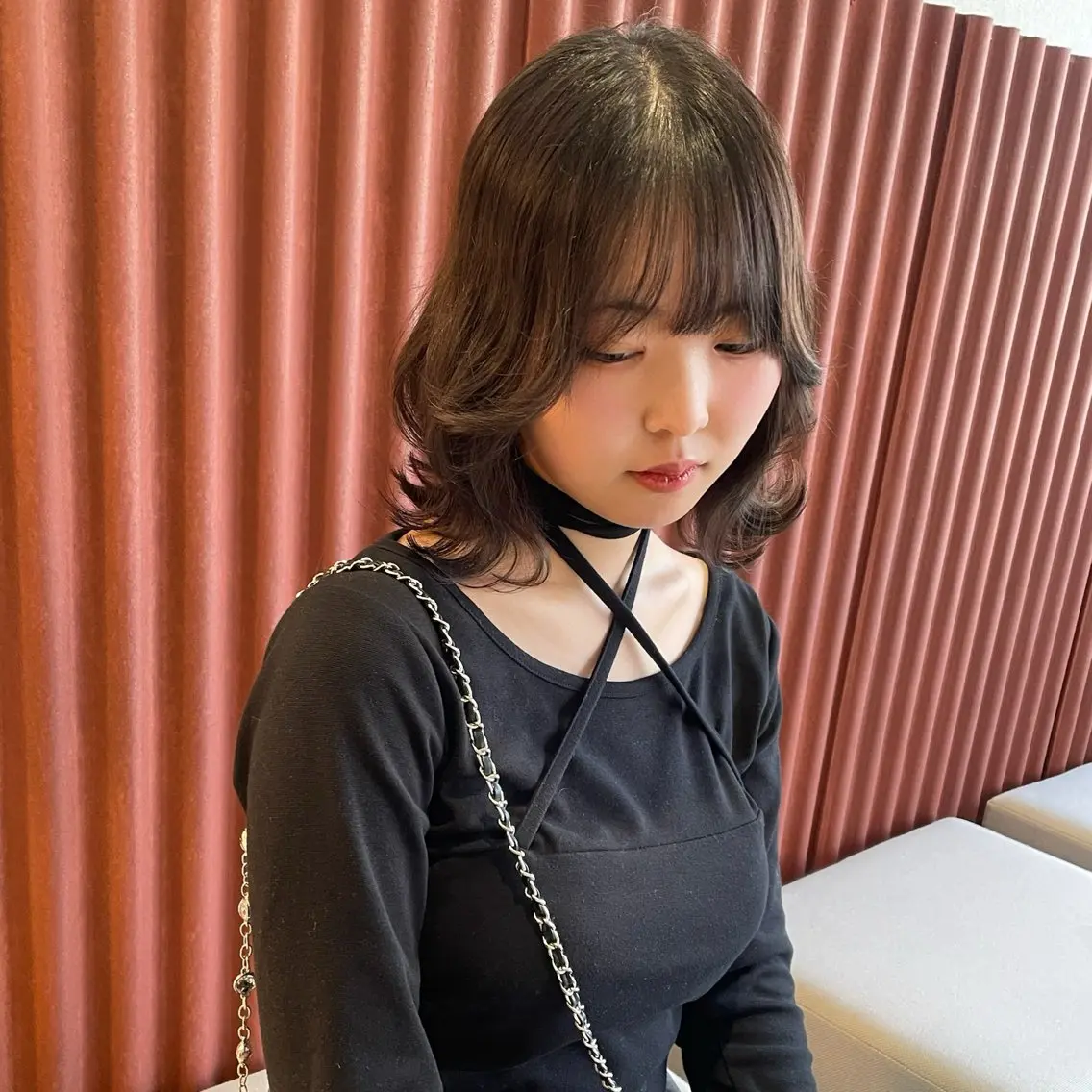 ミディアム カラー ミディアムレイヤー レイヤーカット カット ヘアカラー トリートメント 北九州美容室 🕊️わかな✂︎のヘアスタイル