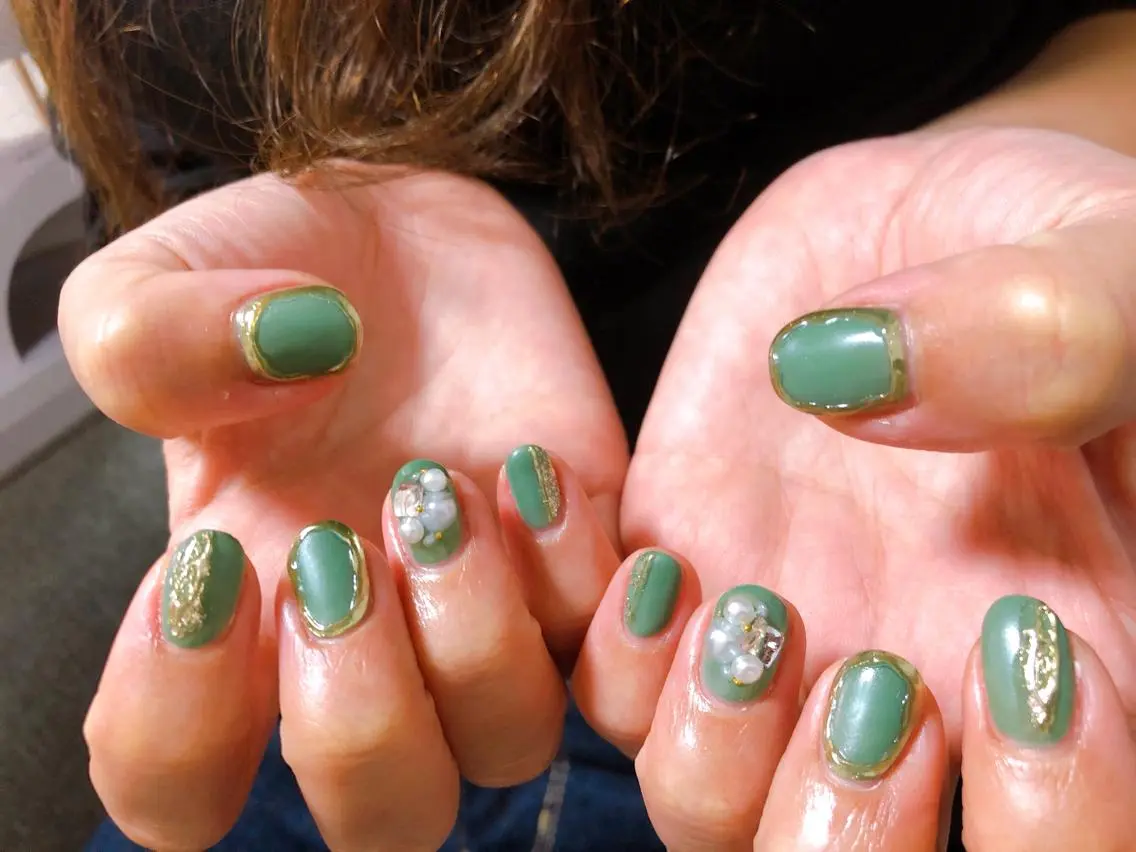 ネイル マットネイル ハンドネイル kiki nail &brow二子玉川のネイルデザイン