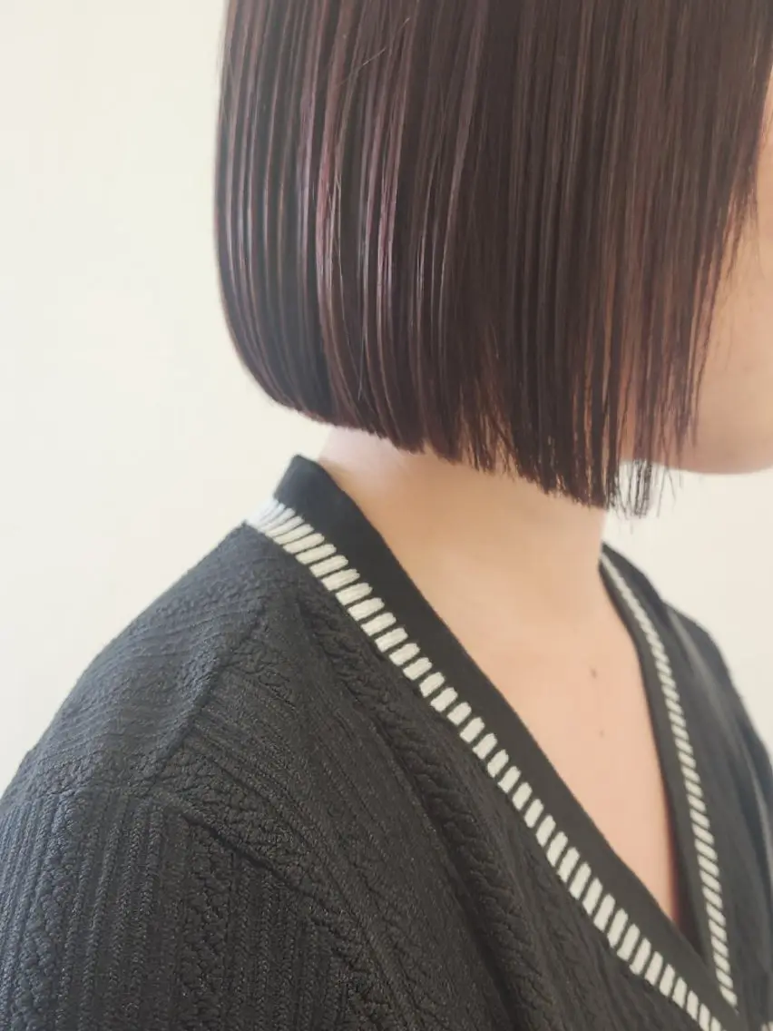 ショート ボブ カット ヘアカラー トリートメント Era Hatsuneのヘアスタイル