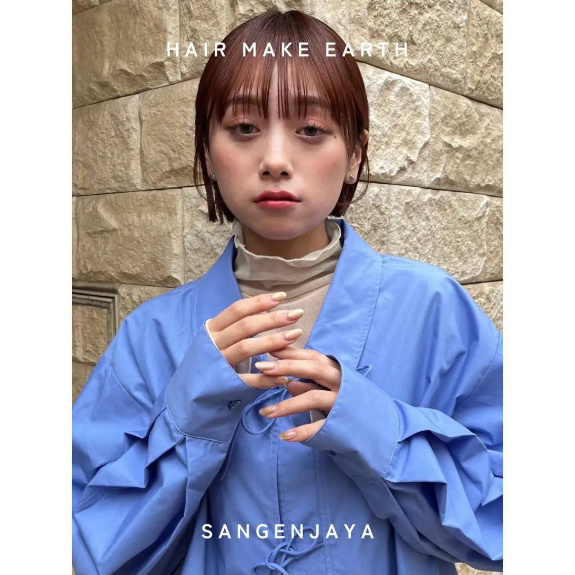 ミディアム ボブレイヤー ボブ くびれヘア レイヤーカット 外ハネヘア カット トリートメント hair make earth 🪡のヘアスタイル
