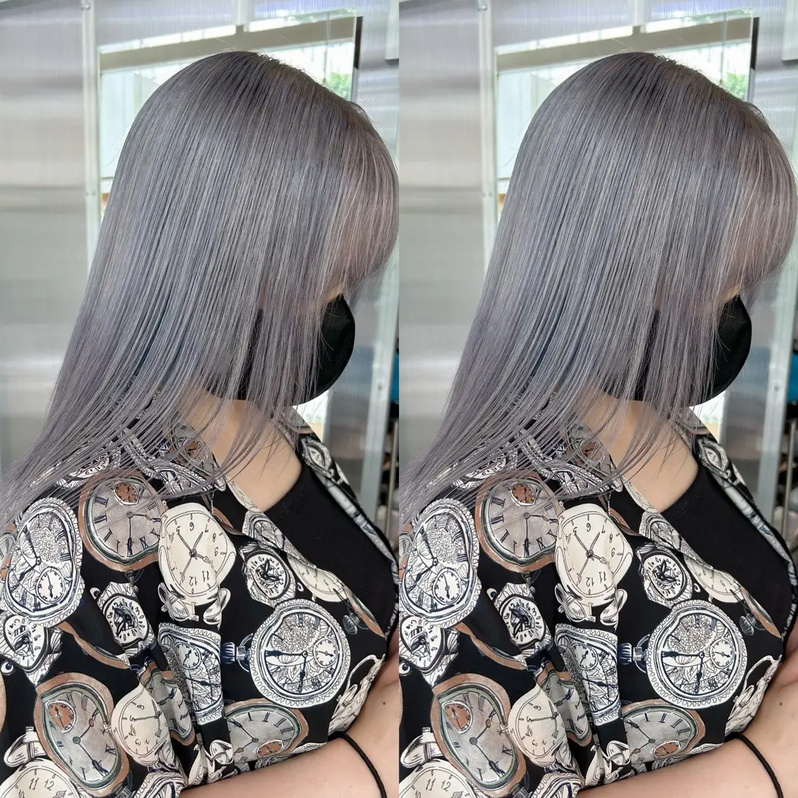 ミディアム カラー カット ヘアカラー トリートメント yoriダブルカラー 代表すがわらのヘアスタイル