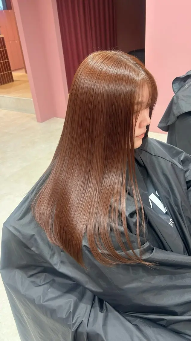 セミロング カット ヘアカラー 透明感カラー♡ 原宿美容室¦Rinaのヘアスタイル
