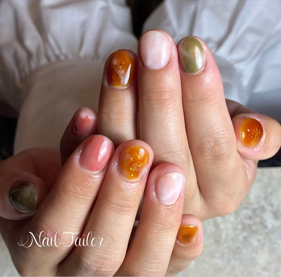 ネイル ジェルネイル キラキラネイル ニュアンスネイル ワンカラーネイル ハンドネイル NailTailor ネイルテイラーのネイルデザイン