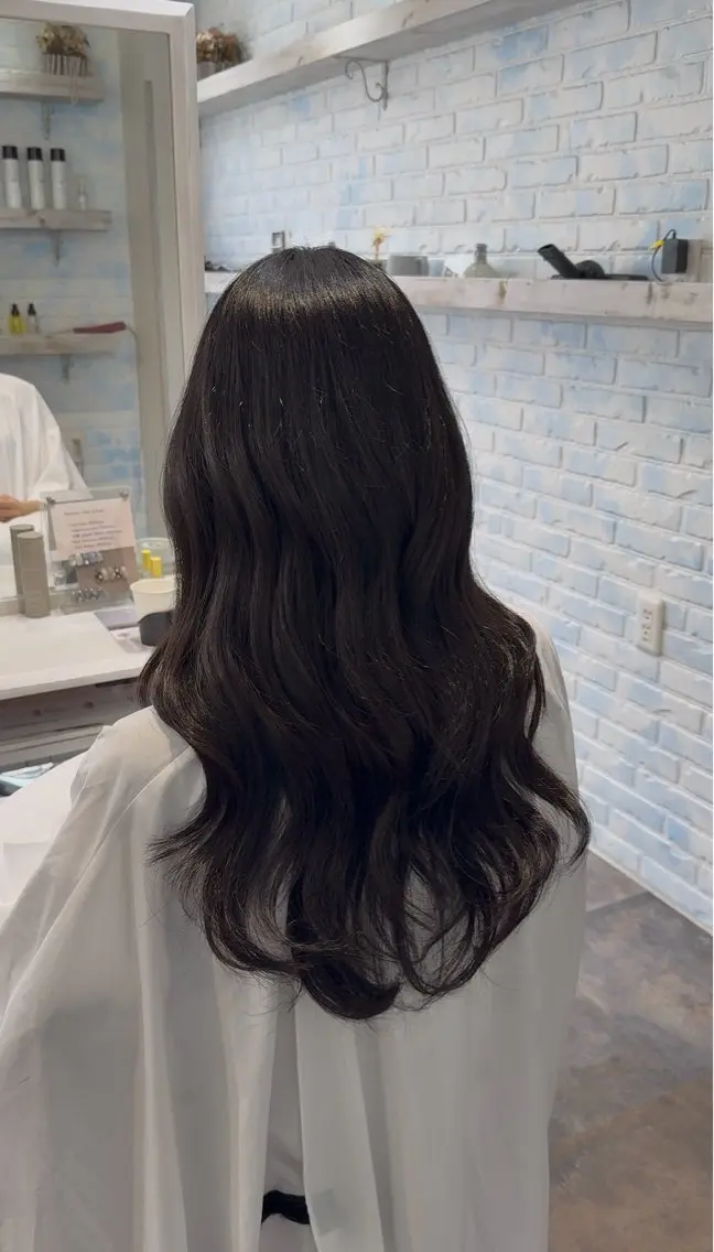 ロング ヘアカラー トリートメント 🎀RUI/髪質改善 /美髪矯正/艶カラーのヘアスタイル