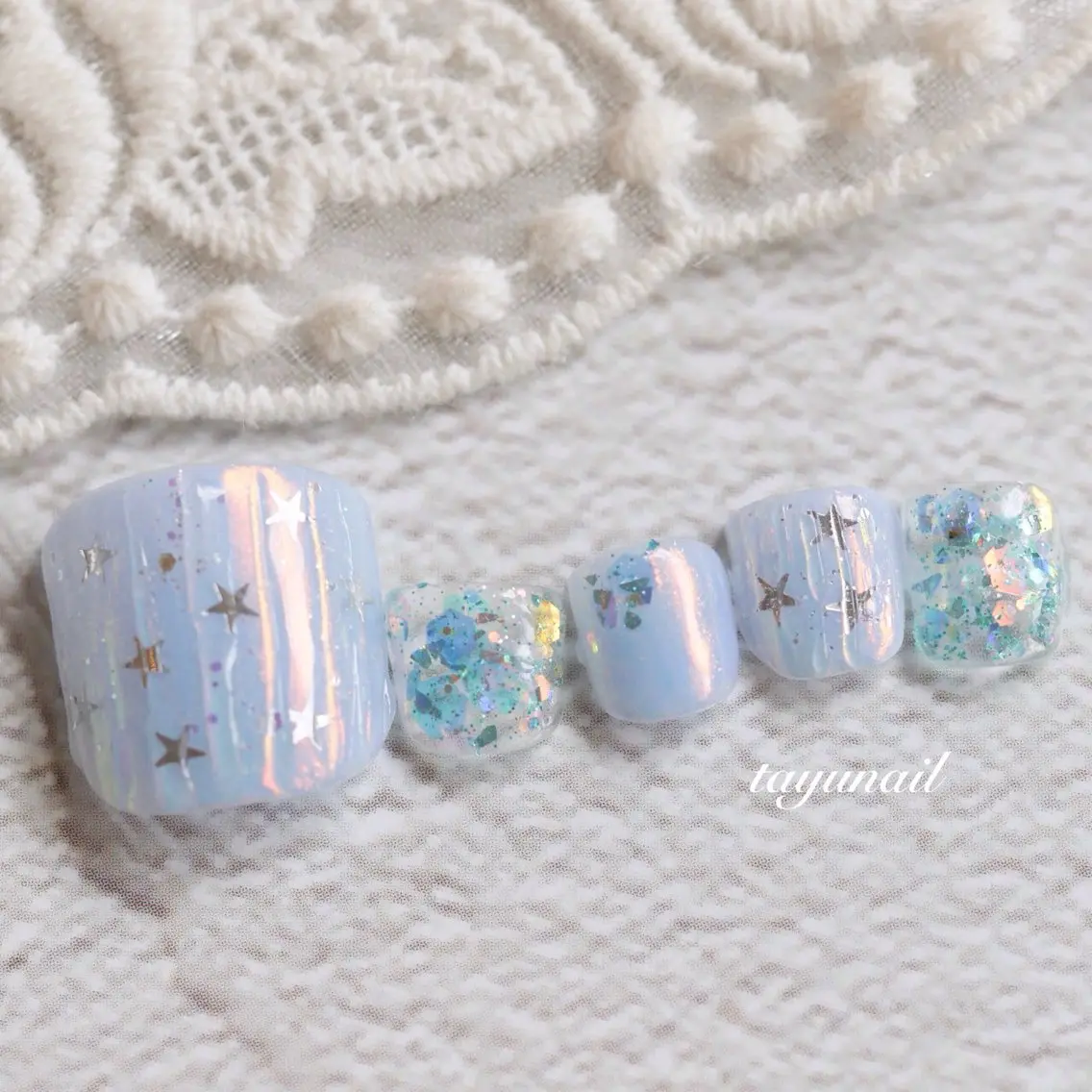 ネイル アートネイル ジェルネイル パラジェル フットネイル ネイルサロン 【たゆnail】のネイルデザイン