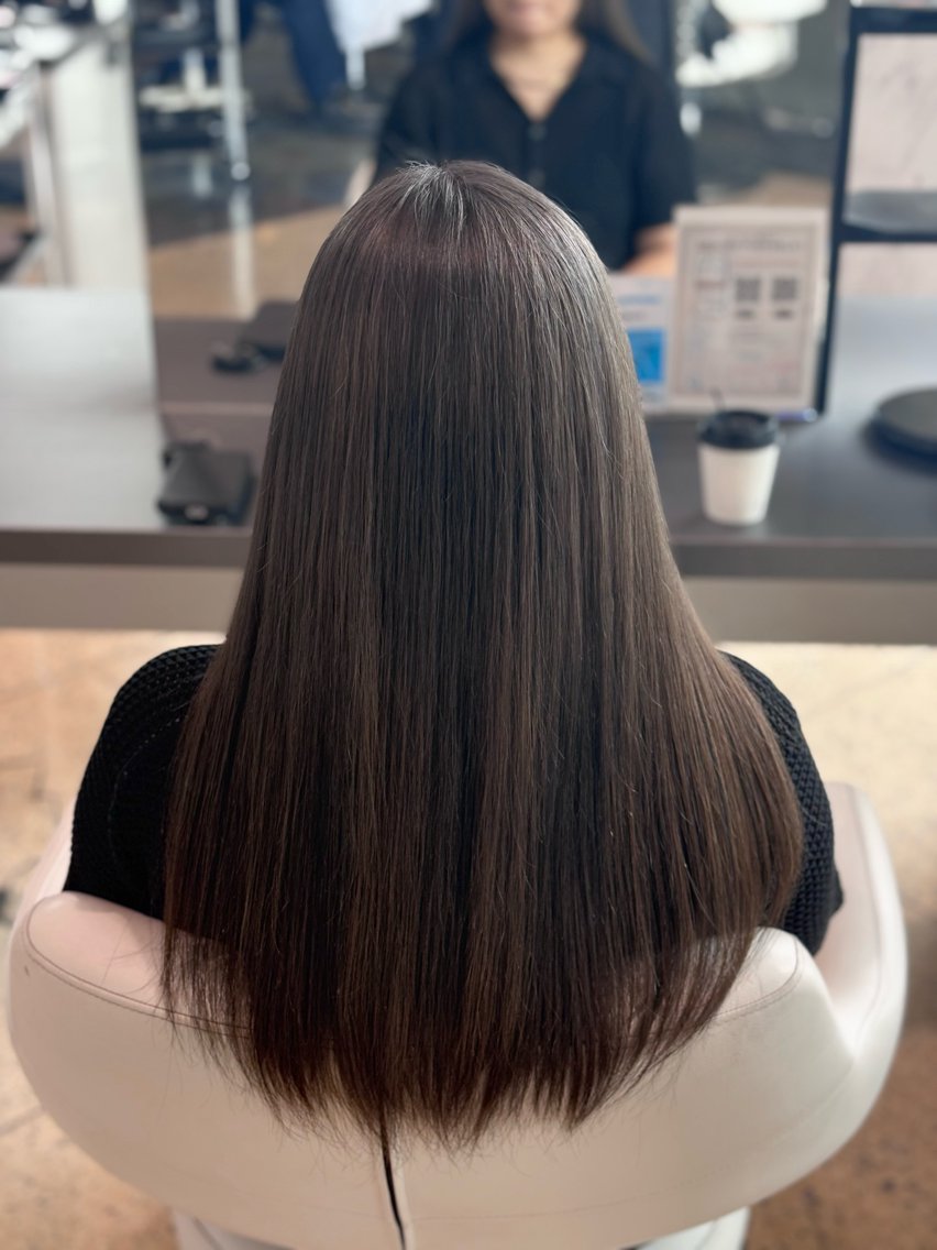 カラー グレージュ ミルクティーグレージュ 平野 龍彌のヘアスタイル