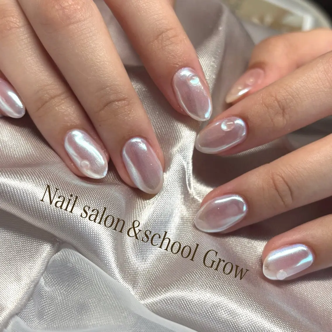 ネイル アートネイル ジェルネイル 氷ネイル・うるうるネイル パラジェル ハンドネイル Nail&eye Grow 武蔵藤沢店のネイルデザイン