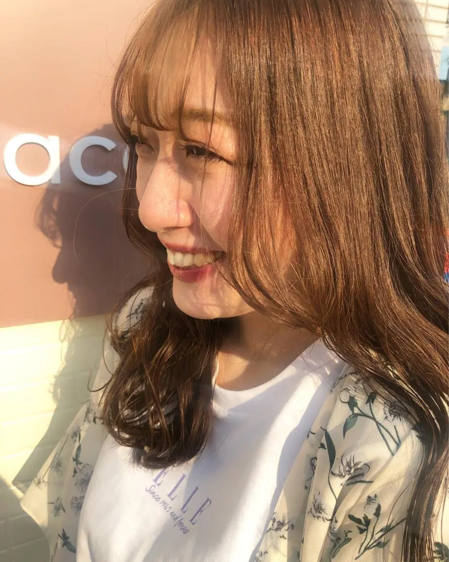 前髪だけで可愛くなれるbang cut🌈の写真