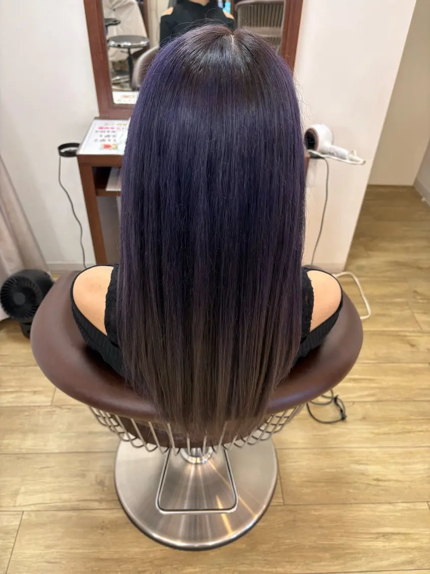 カラー グレージュ ラベンダーカラー ラベンダーグレージュ ラベンダーグレー 加藤 七夕奈のヘアスタイル