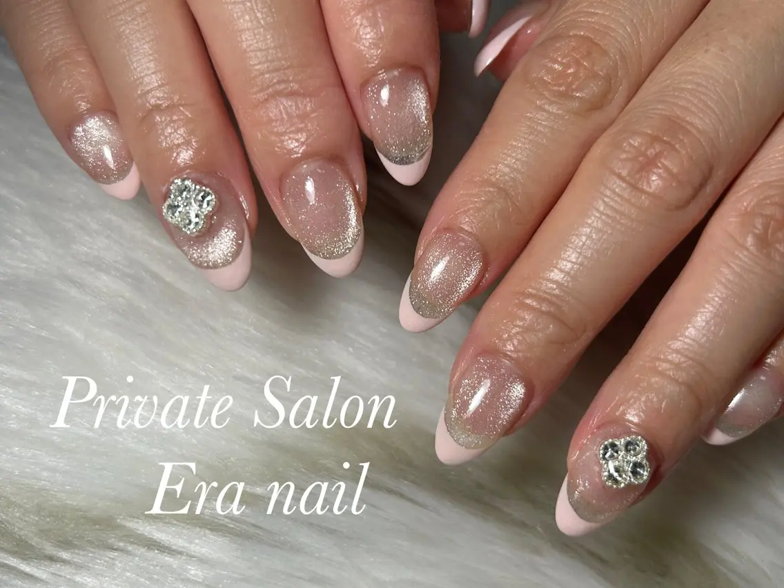 ネイル フレンチネイル マグネットネイル ハンドネイル Era nailのネイルデザイン