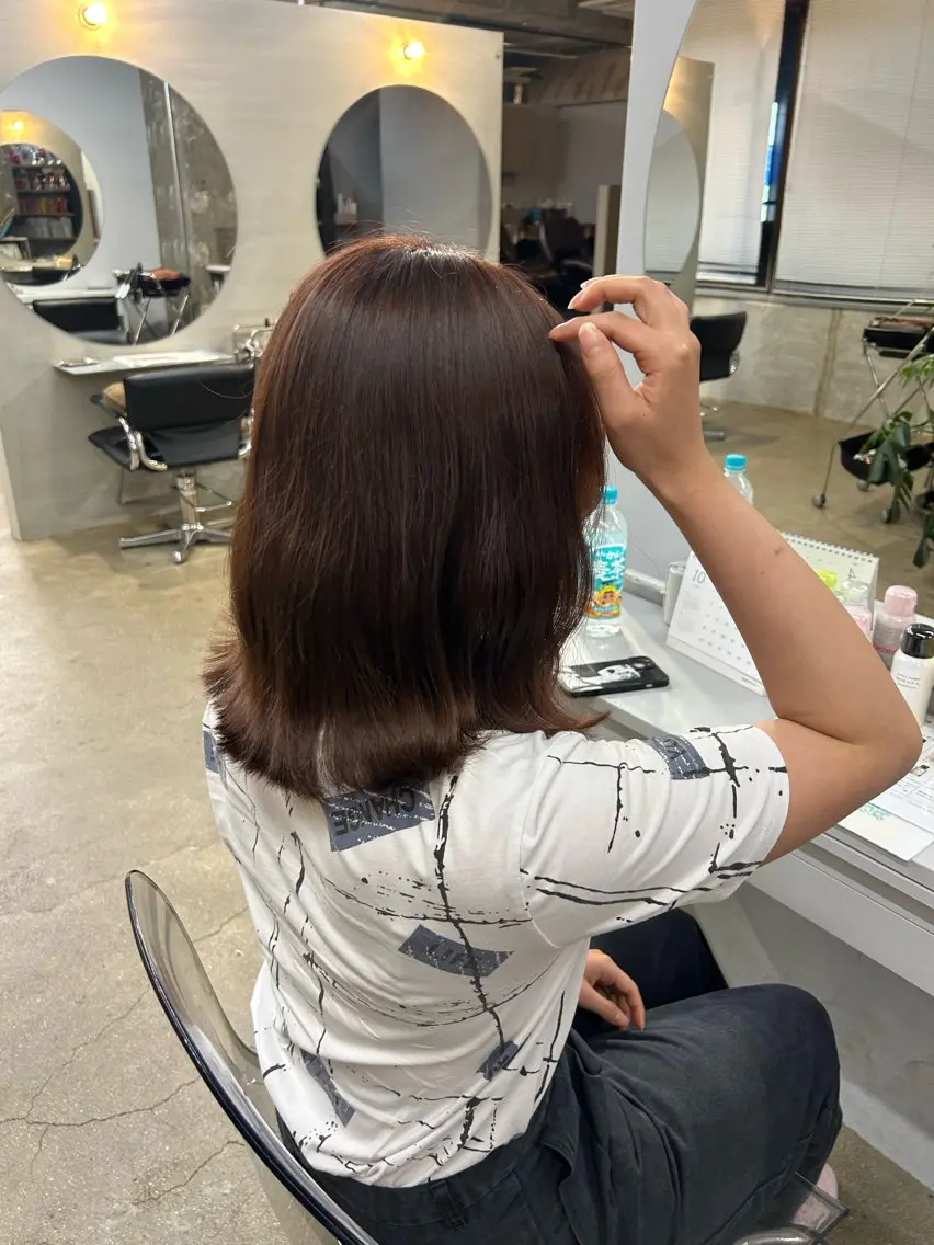 ミディアム サワムラ ソナタのヘアスタイル