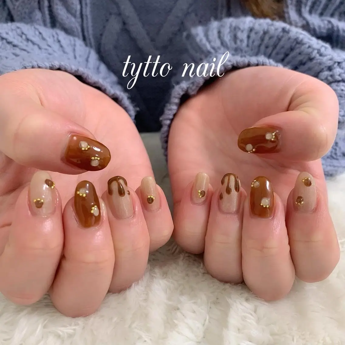 ネイル 韓国ネイル バレンタイン 冬ネイル ハンドネイル tytto nail ❤︎‪‪eri‪‪のネイルデザイン
