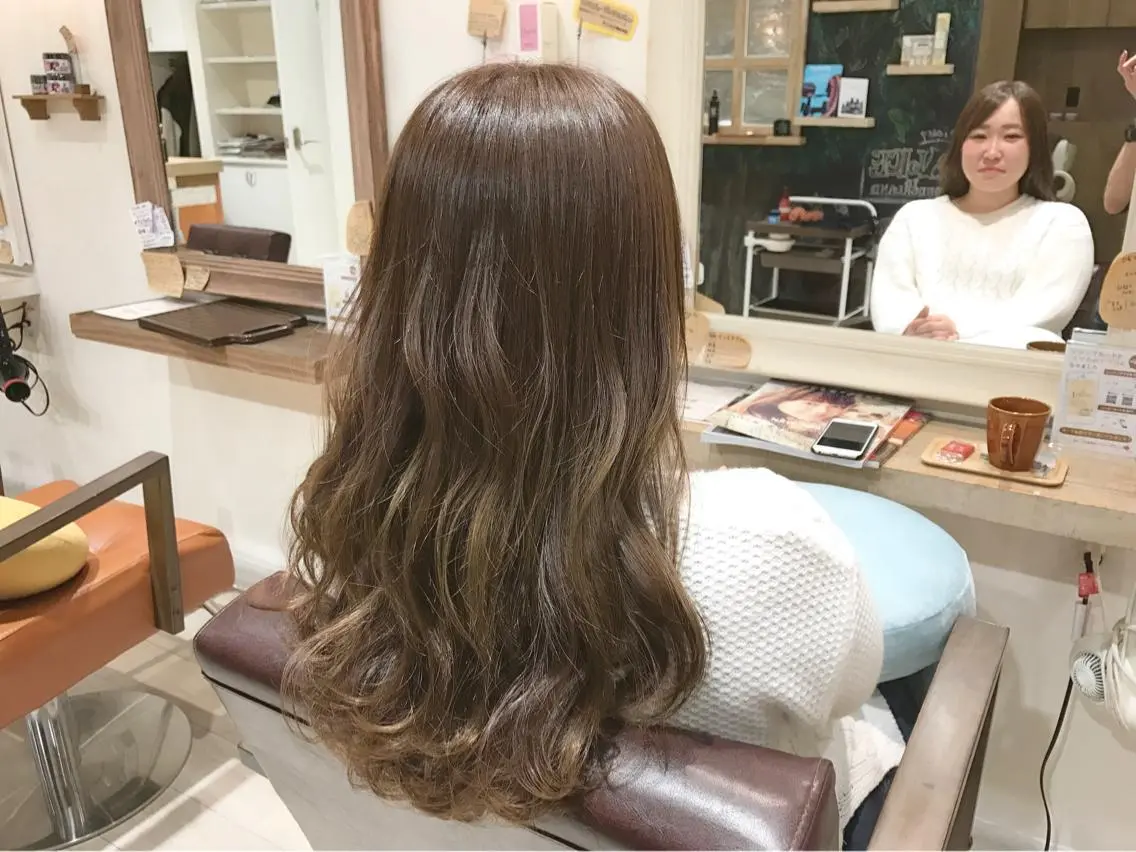 ロング カラー イルミナカラー 外国人風カラー メンズ指名多数!! 田島史也のヘアスタイル