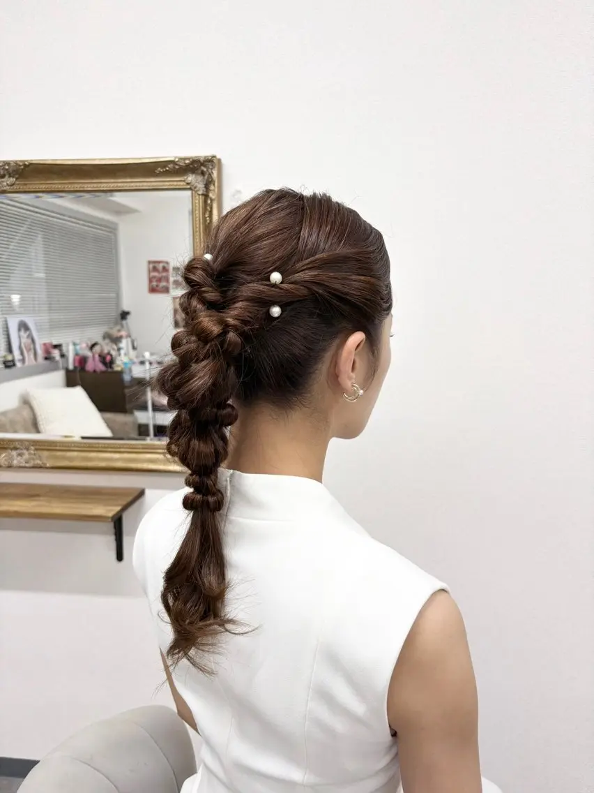 ヘアアレンジ ヘアセット ヘアサロン ミカヅキのヘアスタイル
