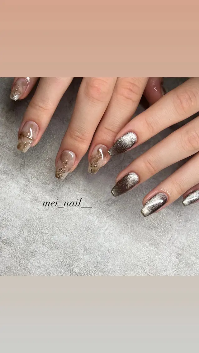 ネイル ニュアンスネイル ハンドネイル est nail 永山のネイルデザイン