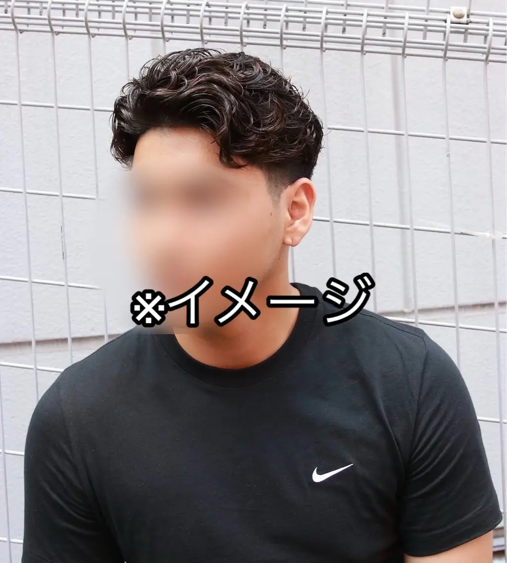 【初めての方&数名限定】ラルフカールパーマ+メンズカット+セット&スタイル撮影 ¥14000→¥5500の写真
