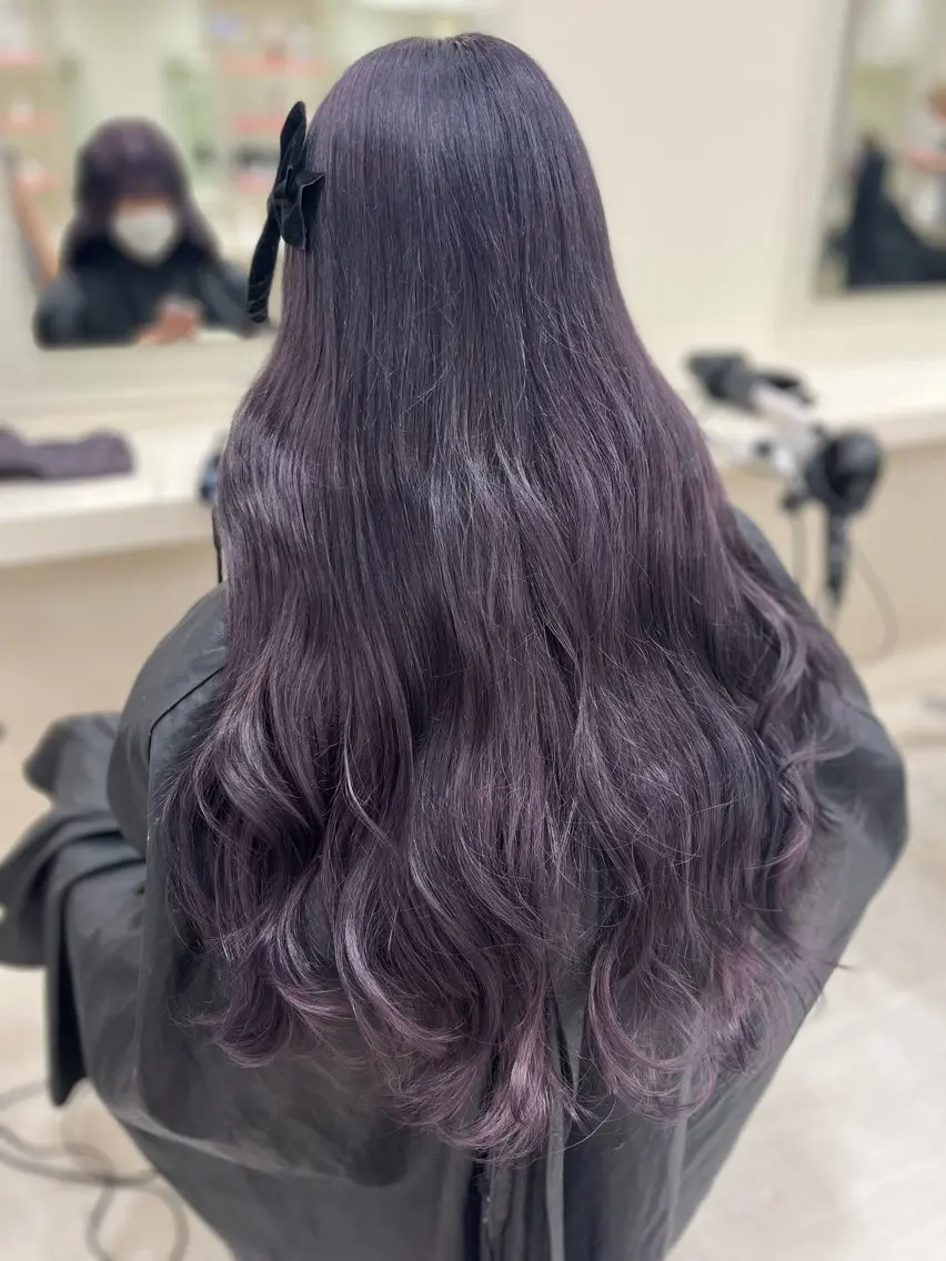 カラー ヘアカラー トリートメント ベージュ・ラベンダー カラー🎀りりのヘアスタイル