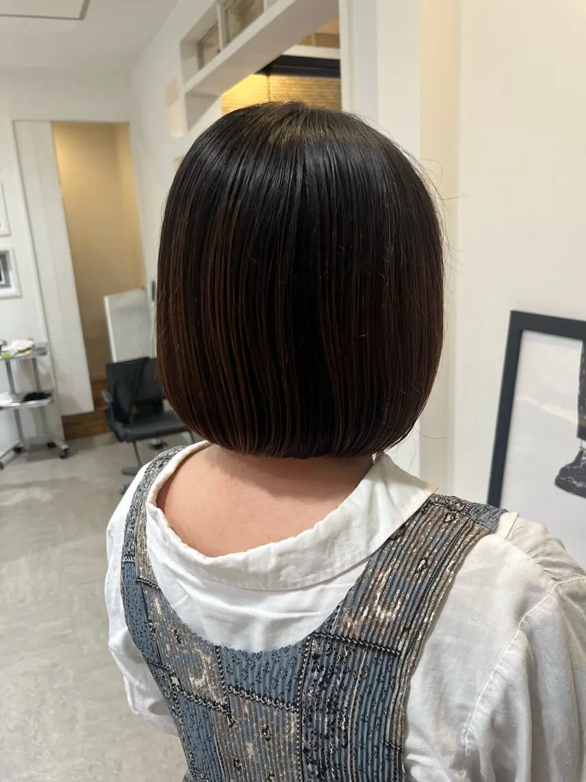 ショート ボブ カット 無料カットモデル‪✨ ✂️Nanami🌷のヘアスタイル