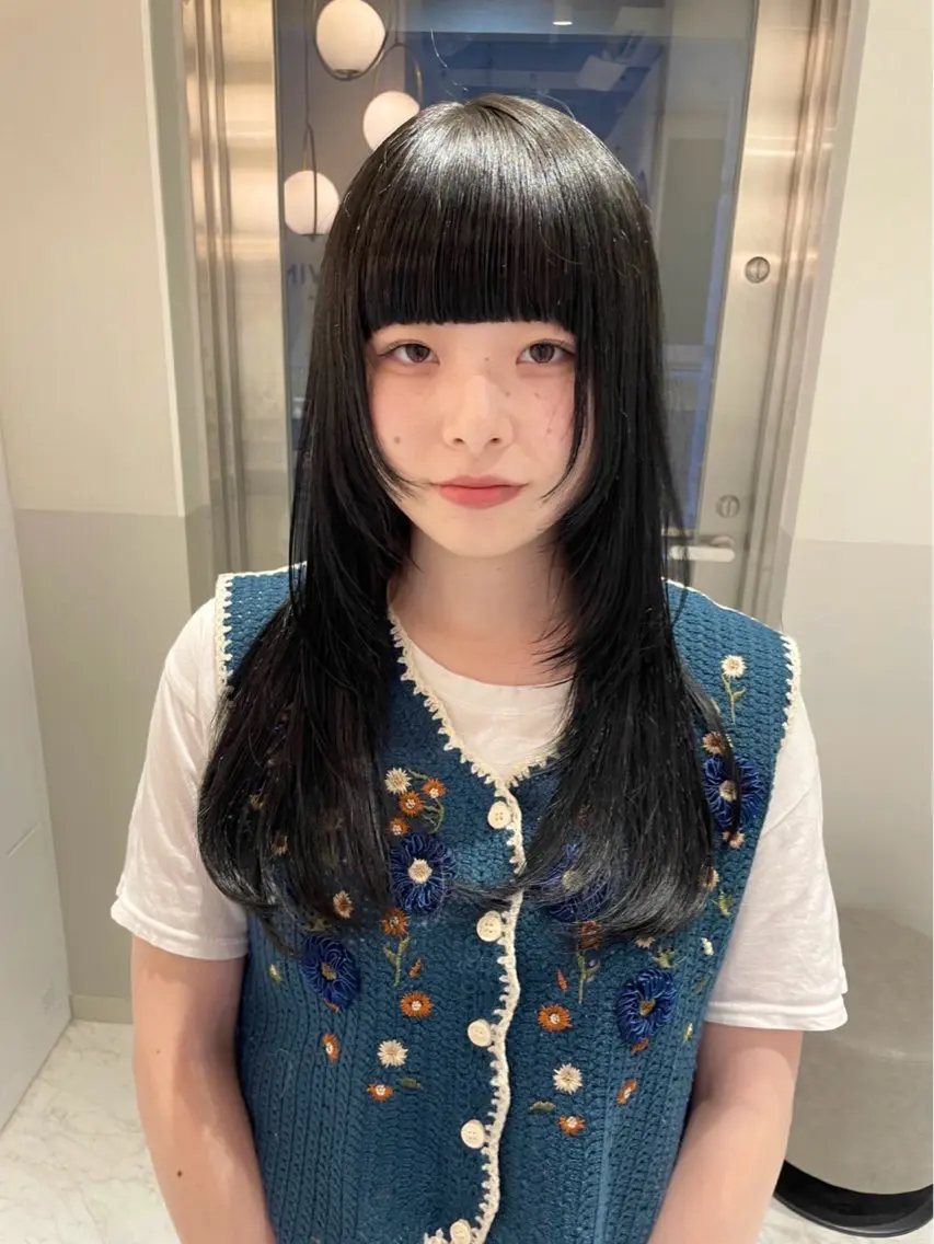 ロング カラー カット ヘアカラー satsuki 暖色・ブラウンカラーのヘアスタイル