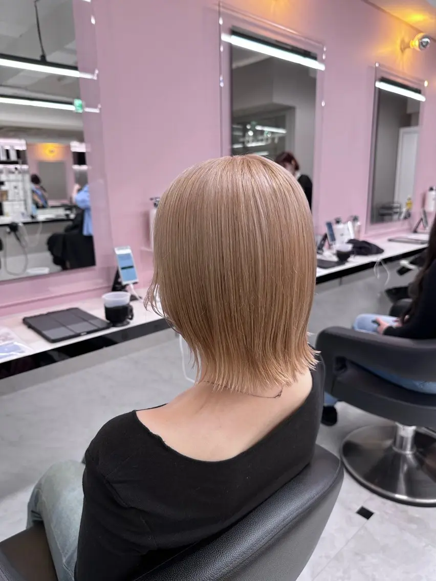 カラー 🤍海外girl🤍 ベージュ/ALISAのヘアスタイル