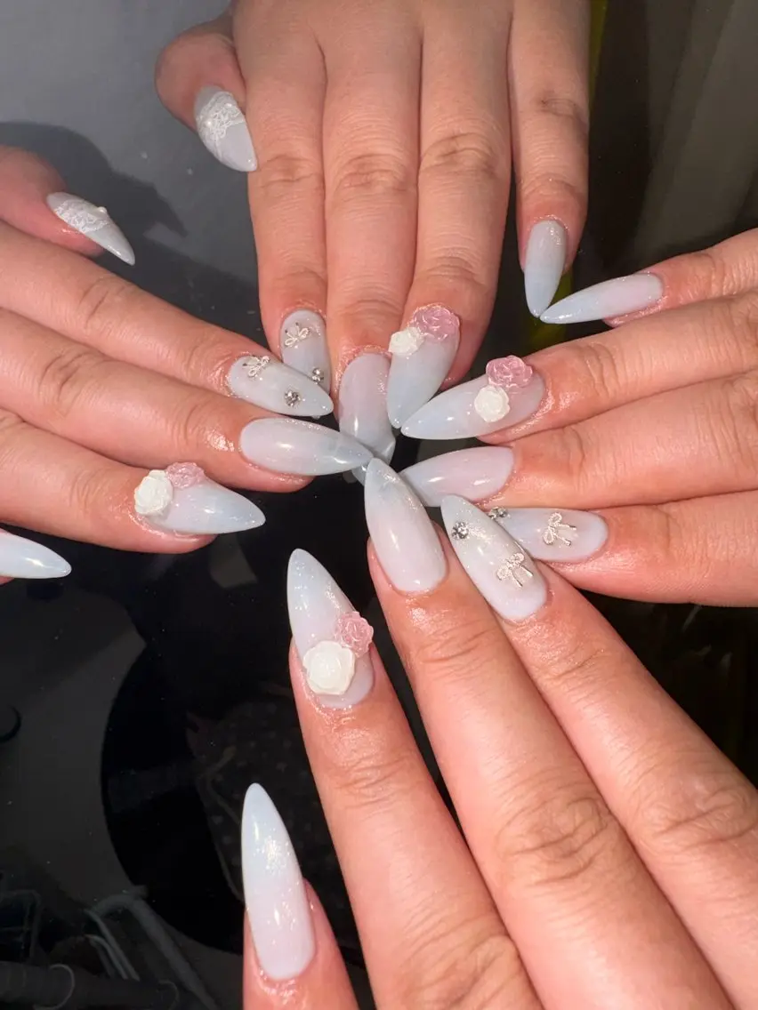 ネイル シンプルネイル ハンドネイル 33nail✴️栄 スミレ❇️Gel-xのネイルデザイン