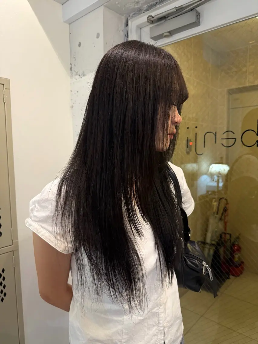 ロング カラー 透明感カラー benji amiのヘアスタイル