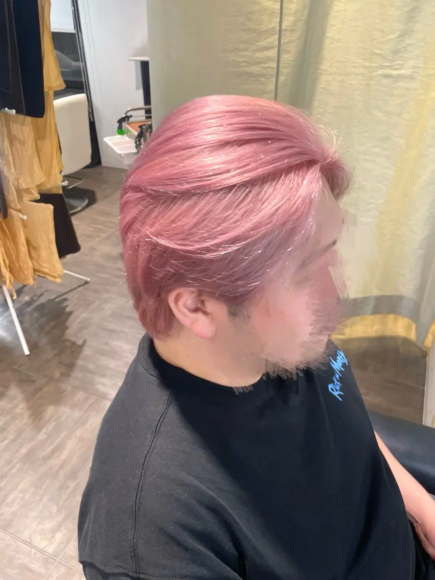カラー ブリーチ ダブルカラー ピンクカラー 🎀momoღブリー チハイトーン🎀のヘアスタイル