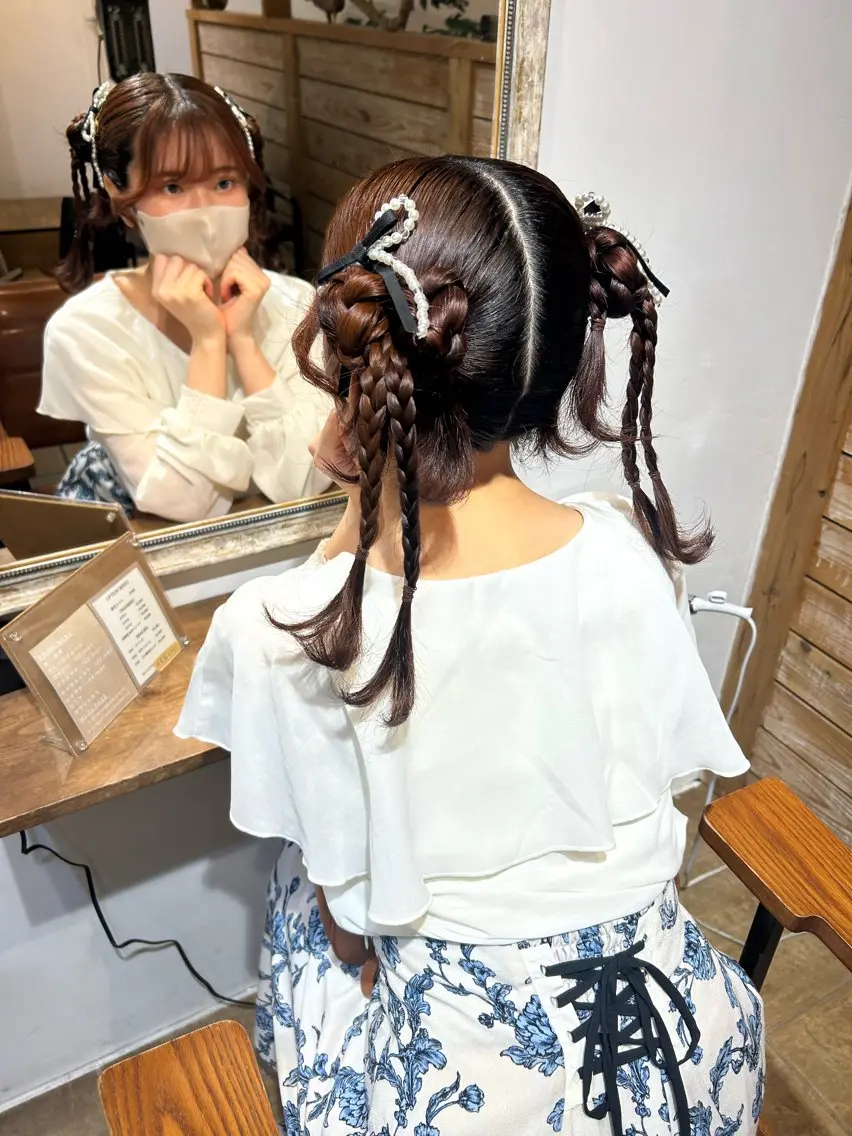 ヘアアレンジ Mimosa ︎✿HINATA︎✿のヘアスタイル