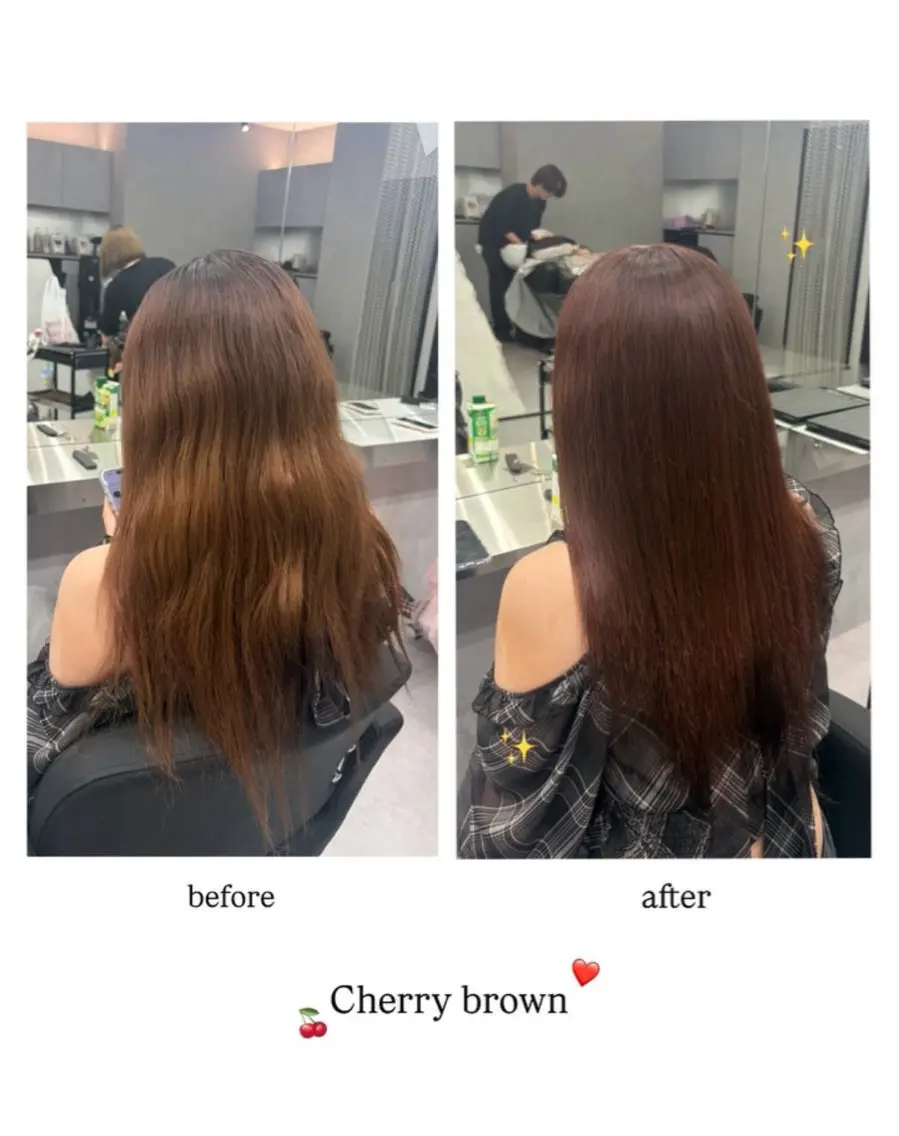 ロング 鶴川 萌菜のヘアスタイル
