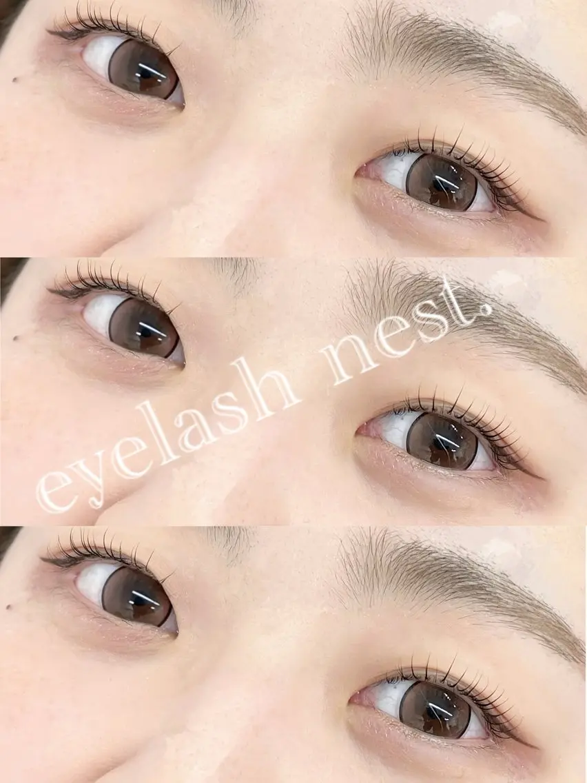 マツエク・マツパ 一重×まつ毛パーマ 🤍nest. エリ🤍のマツエク・マツパデザイン