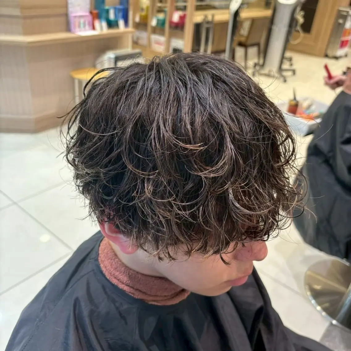 パーマ メンズ カット パーマ 岡野 未夢のヘアスタイル