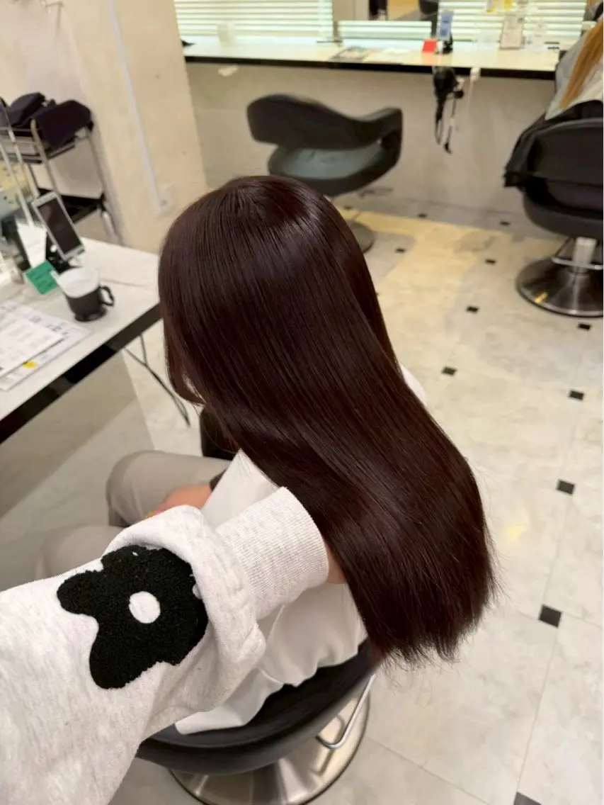 カラー ヘアカラー トリートメント 🩶韓国透明感カラー /Yayoi🩶のヘアスタイル