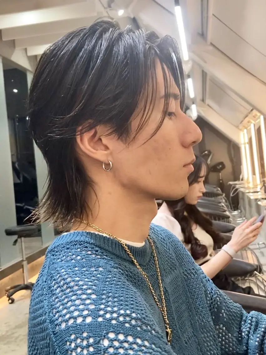 ショート カラー メンズ メンズショート メンズウルフカット ショートヘア ウルフカット 畔上 尚也のヘアスタイル