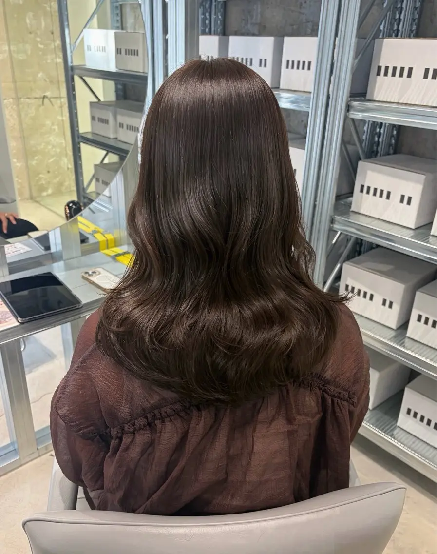 セミロング カラー カット ヘアカラー トリートメント ダブルカラー/レイヤ ーカット 🤍ゆきなのヘアスタイル