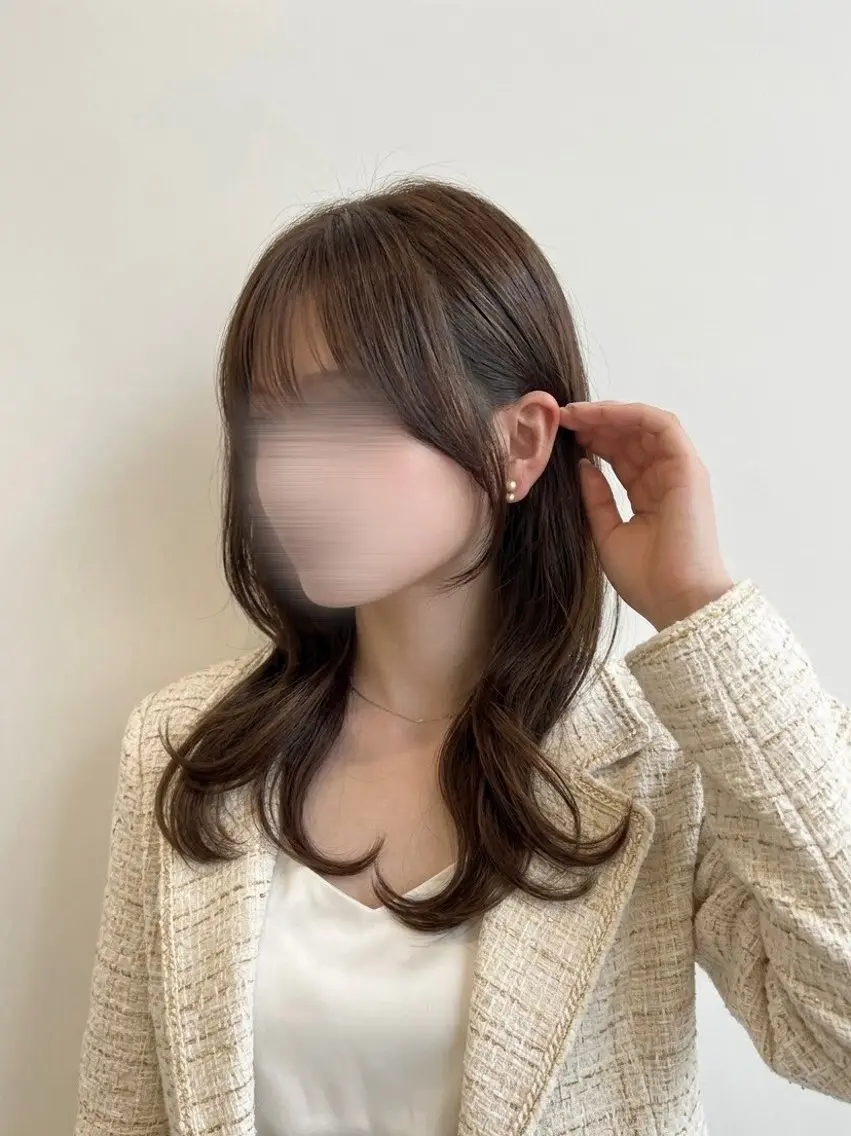 カラー 透明感カラー カット ヘアカラー トリートメント 🩶透明感｜レイヤー ｜Honoka🩶のヘアスタイル