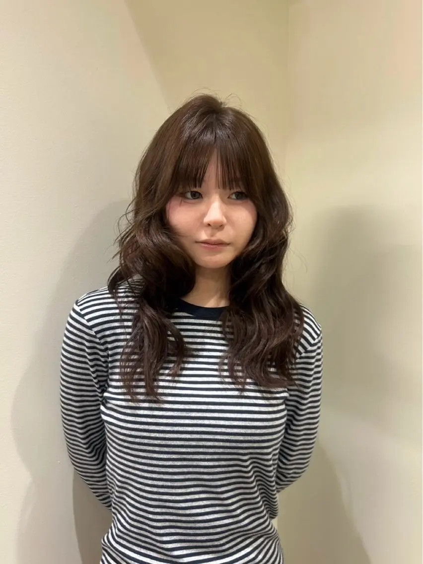 セミロング ヘアカラー nao /HUIのヘアスタイル