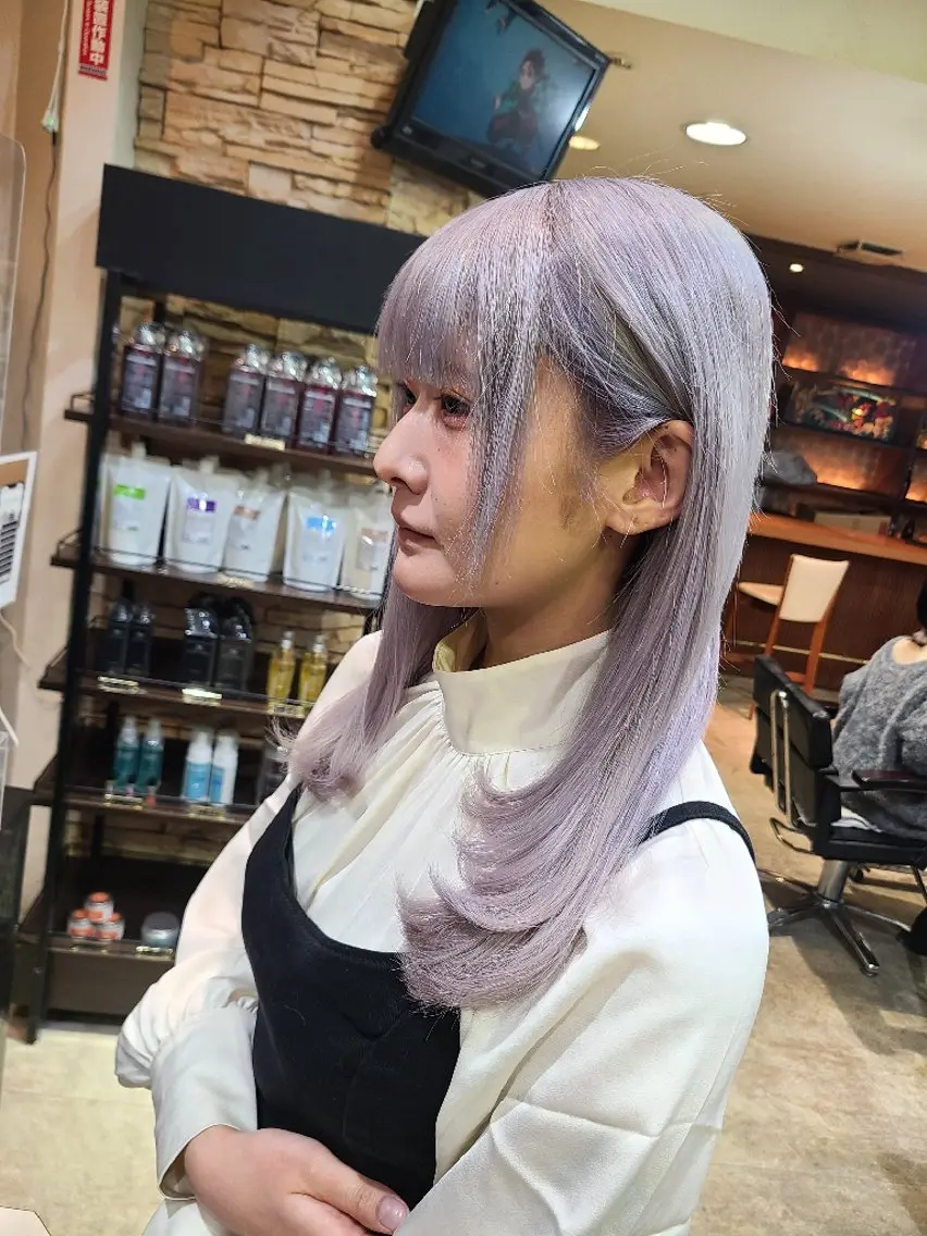 セミロング シールエクステ エクステ ヘアカラー エクステ *エクステ/髪質改善 カラー特化*マサキのヘアスタイル