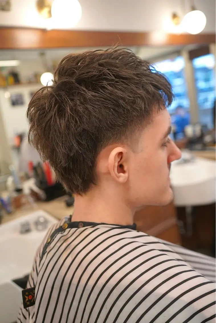ショート メンズ マレットヘア カット 吉祥寺バーバー takumiのヘアスタイル