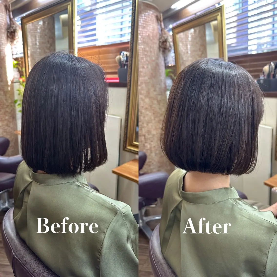 ミディアム カラー ボブ 🌱ケミカル美容師 未来を綺麗に🌱優吾のヘアスタイル