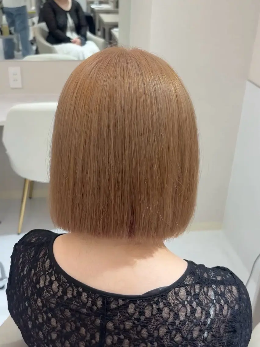 ミディアム カラー ブリーチ 透明感カラー ヘアカラー 池袋ホワイト‎🤍 ブリーチ/shunのヘアスタイル