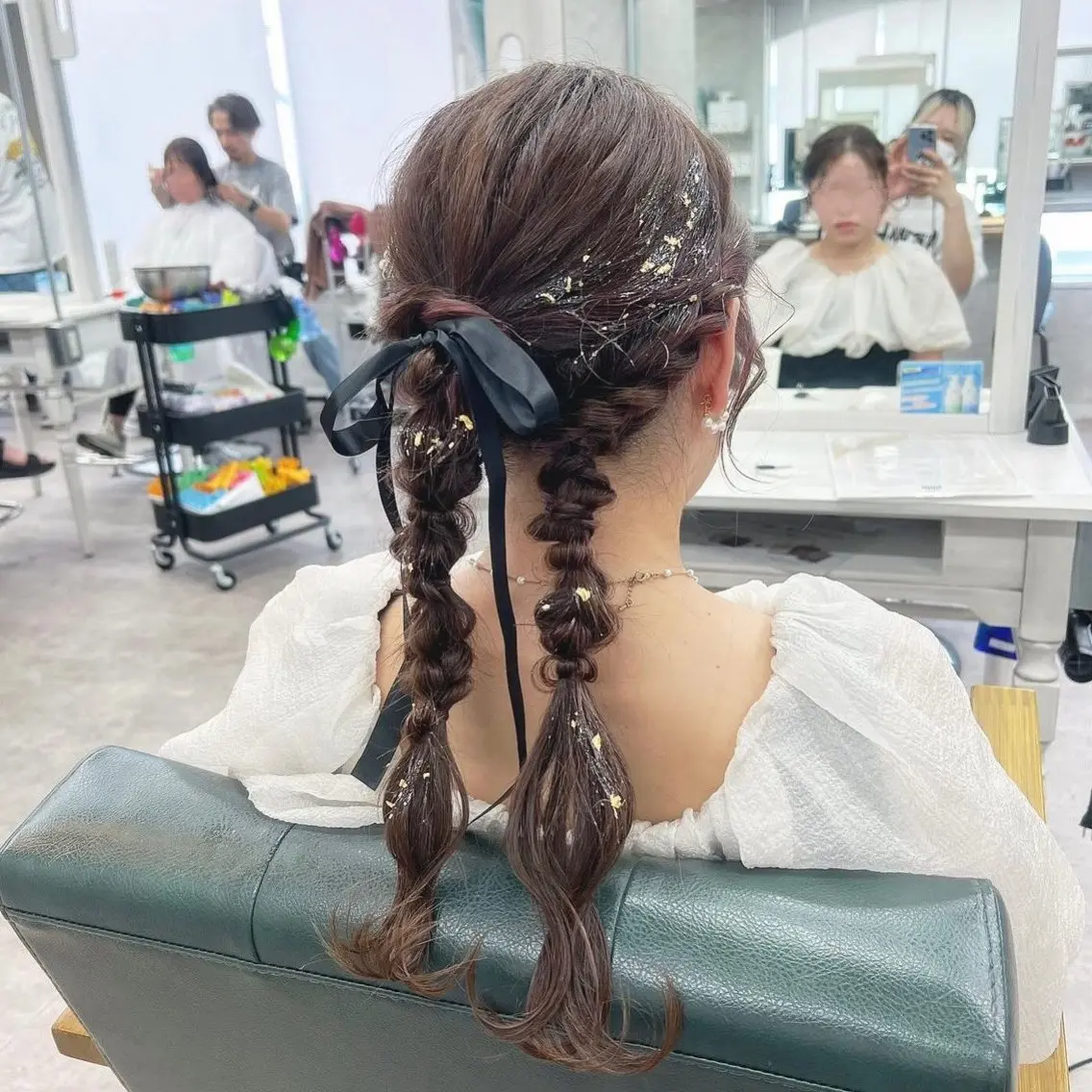 ロング ヘアアレンジ JUNSHIN🦋 ヘアセット／カラーのヘアスタイル