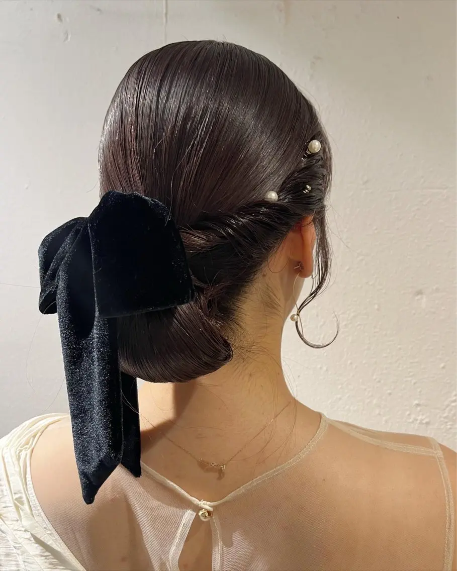 ヘアアレンジ 成人式 卒業式のヘアスタイル ヘアセット サソウ ユリエ🥥のヘアスタイル