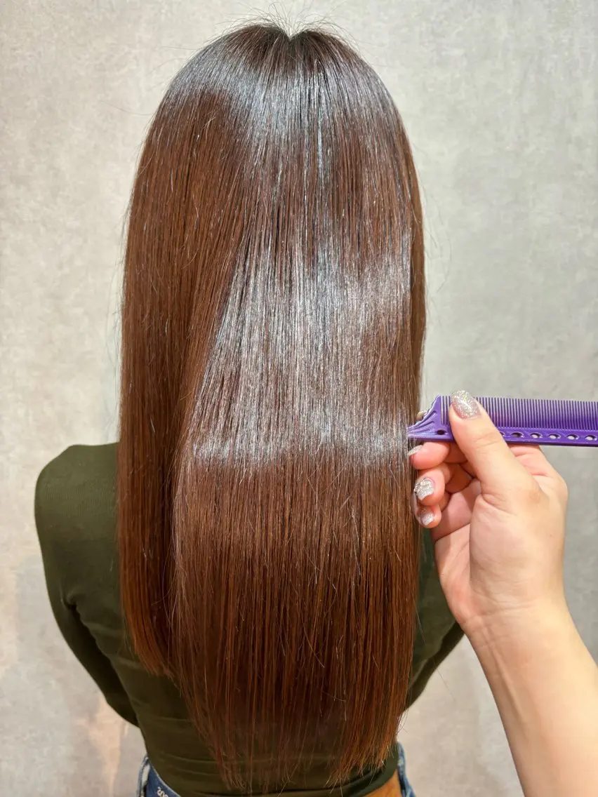 ロング 髪質改善 トリートメント 💜髪質改善/ 艶カラー/ミナ🩷のヘアスタイル