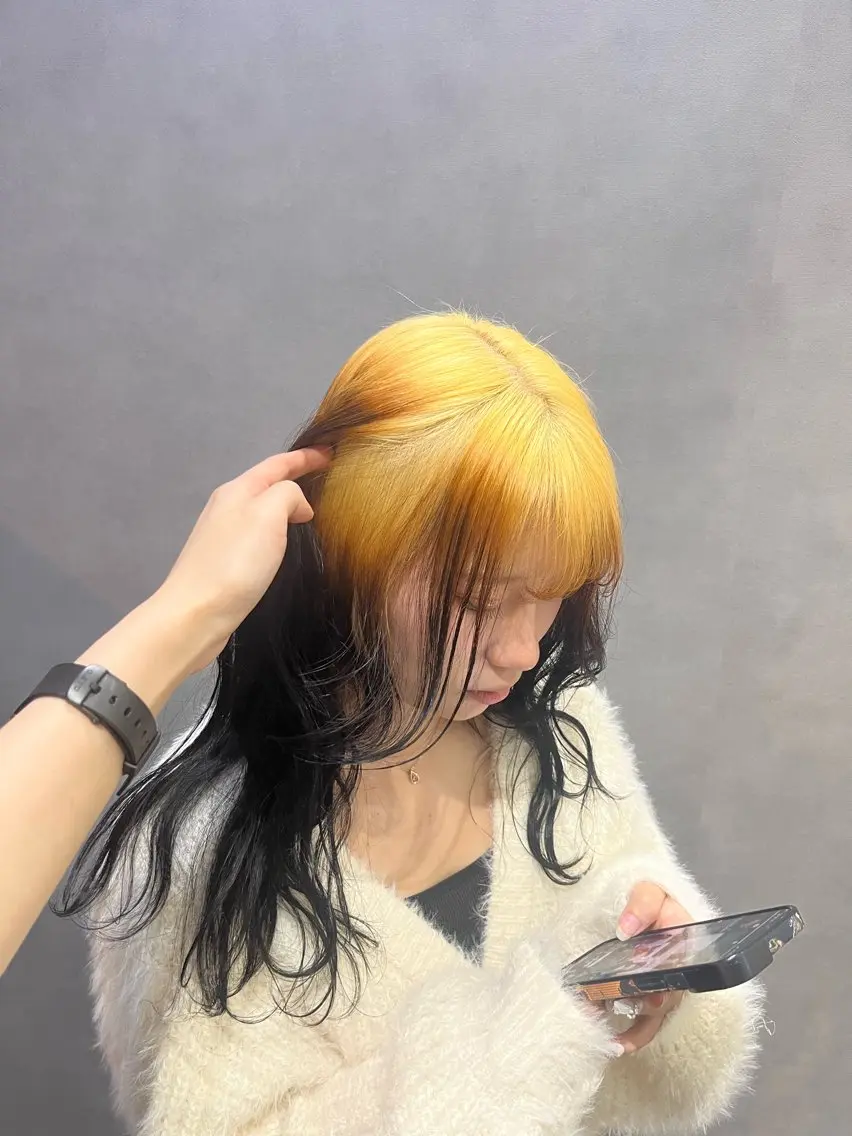 カラー ヘアカラー トリートメント 透明感カラー/パーマ 🌀アオノのヘアスタイル