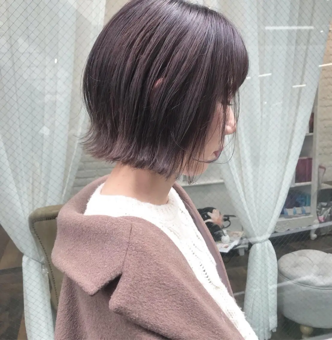 ミディアム 艶カラー/フェイス レイヤー/たむのヘアスタイル